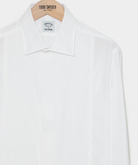 Hamilton + Todd Snyder Cotton Pleated Spread Collar Tuxedo Shirt