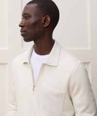 Italian Cashmere Half-Zip Sweater Polo