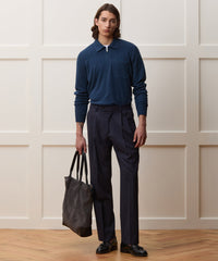 Italian Cashmere Half-Zip Sweater Polo