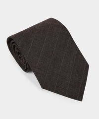 Italian Wool-Linen Stripe Tie