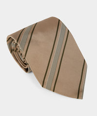 Italian Silk-Cotton Stripe Tie