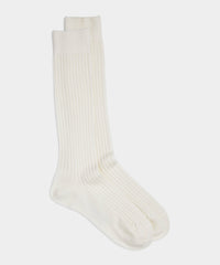 Merino Dress Sock in White