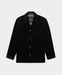 Italian Velvet Tailored Chore Coat