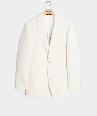 Italian Wide Wale Corduroy Sutton Jacket in White
