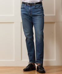 High-Rise Slim Stretch Jean in Medium Indigo