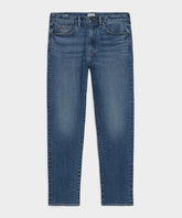 High-Rise Slim Stretch Jean in Medium Indigo