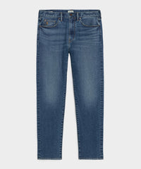 High-Rise Slim Stretch Jean in Medium Indigo