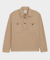 Camel-Cashmere Field Polo