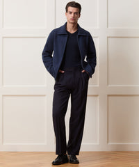 Boiled Wool Full-Zip Sweater Jacket