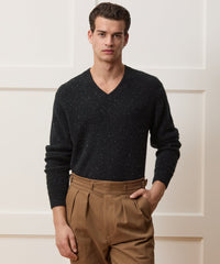 Donegal Cashmere V-Neck Sweater