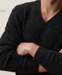 Donegal Cashmere V-Neck Sweater