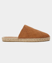 Woven Leather Espadrille Mule
