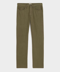Straight Garment-Dyed Jean in Olive