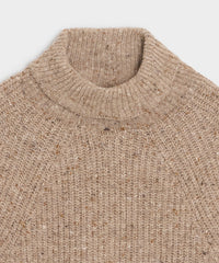 Inis Meáin Merino-Cashmere Boatbuilder Turtleneck in Tan