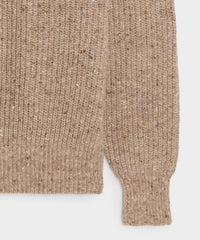 Inis Meáin Merino-Cashmere Boatbuilder Turtleneck in Tan