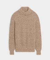 Inis Meáin Merino-Cashmere Boatbuilder Turtleneck in Tan