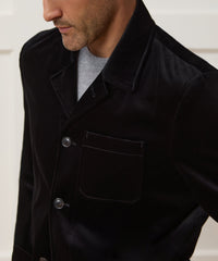 Italian Velvet Tailored Chore Coat