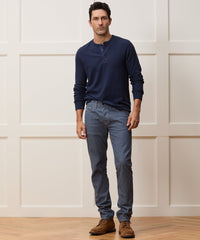 Slim Lightweight Japanese Selvedge Jean in Slate Blue