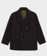 Italian Wool Herringbone Peacoat