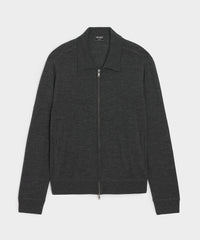 Merino Full-Zip Sweater Polo