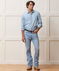 Western Jean in Bleached Indigo