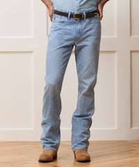 Western Jean in Bleached Indigo