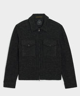 Italian Boiled Wool Full-Zip CPO Jacket