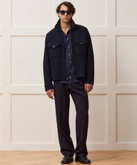 Italian Boiled Wool Full-Zip CPO Jacket