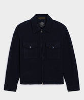 Italian Boiled Wool Full-Zip CPO Jacket