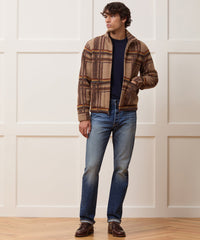 Boxy Jacquard Full-Zip Jacket