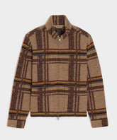 Boxy Jacquard Full-Zip Jacket