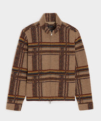 Boxy Jacquard Full-Zip Jacket