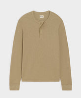 Lightweight Mini Waffle Henley