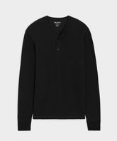 Lightweight Mini Waffle Henley