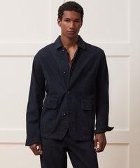 Indigo Stripe Studio Jacket