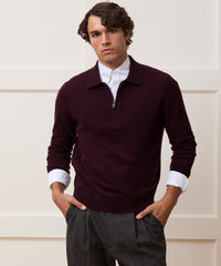 Cashmere Quarter-Zip Sweater Polo