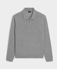 Cashmere Quarter-Zip Sweater Polo