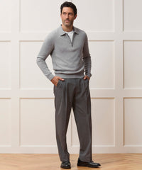 Cashmere Quarter-Zip Sweater Polo