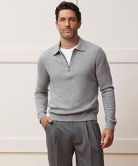 Cashmere Quarter-Zip Sweater Polo