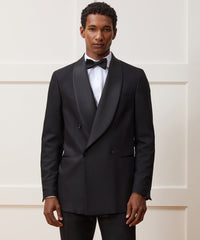 Italian Wool Double-Breasted Shawl Tuxedo Jacket