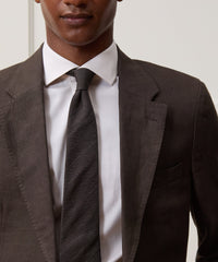 Italian Wool-Linen Stripe Tie