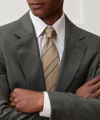 Italian Silk-Cotton Stripe Tie