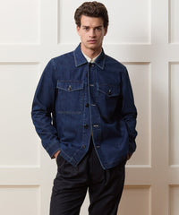 Denim Military Overshirt