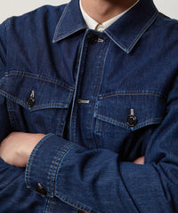 Denim Military Overshirt