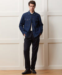 Denim Military Overshirt