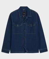 Denim Military Overshirt