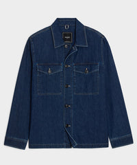 Denim Military Overshirt