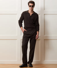 Beechwood Cable Knit Sweater Polo