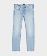 Slim Japanese Selvedge Stretch Jean in Light Indigo