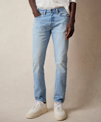 Slim Japanese Selvedge Stretch Jean in Light Indigo